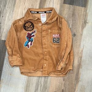 Marvel Corduroy Jacket with Spider-Man Patches 3T
